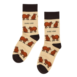 Bare Kind - Save the Capybaras Bamboo Socks