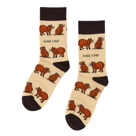 Bare Kind - Save the Capybaras Bamboo Socks